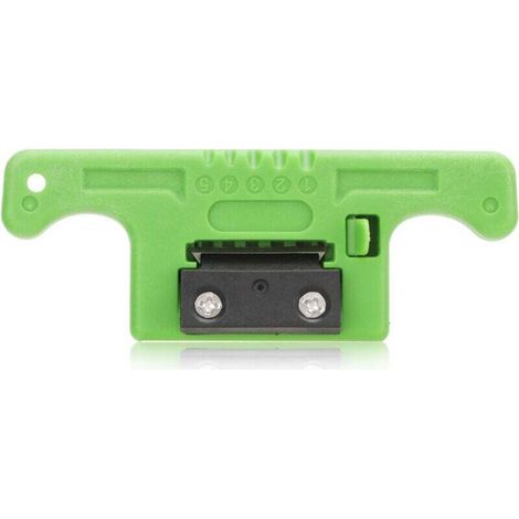 Dénudeur de Câbles à 5 Canaux Longitudinal Lame Acier Coque PVC Couvercle Ouvert Portable (1/4)
