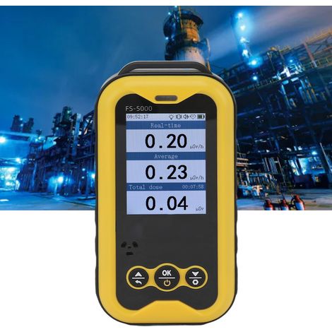 Détecteur de rayonnement domestique FS-5000, détecteur de rayonnement pour centrales nucléaires, alarme de dosage des rayonnements X, gamma et bêta (1/5)