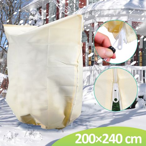 Randaco Protection hivernale 2x 100g/m² pour plantes en bacs Plantes 200x240cm Protection contre le gel Non-tissé d'hiver de jardin (1/5)