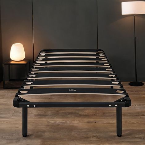 Canapé convertible en bois de peuplier acier 190 x 90 x 33 cm (1/5)