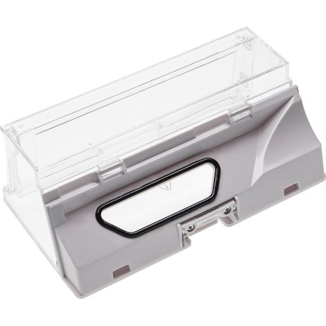 vhbw Bac à poussière compatible avec Xiaomi Roborock S55, S6, S60, T4, T6 aspirateur robot - Boîte de remplacement, plastique, blanc