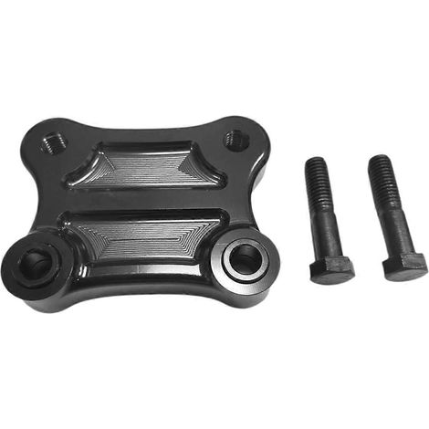 Soporte de placa de elevación y retroceso de manillar de aluminio CNC negro Moto para Glide Standard FLHT 2010-2023 CVO (1/5)