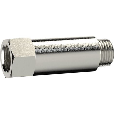 Riegler Verlängerungsstück, lang, G 1/8 a., G 1/8 i., SW14, MS v., L=51mm (1/3)