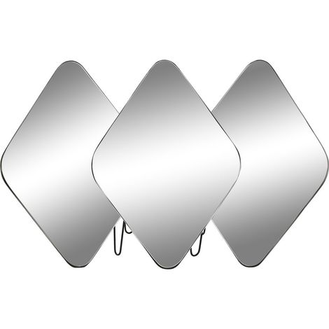 DKD Home Decor Miroir mural Noir Métal 110x6x70 cm (1/4)