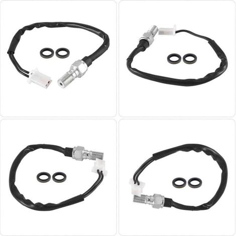 Interruptor de presión de freno hidráulico para motocicleta, perno banjo M10 para ATV 1mm-Crezuo
