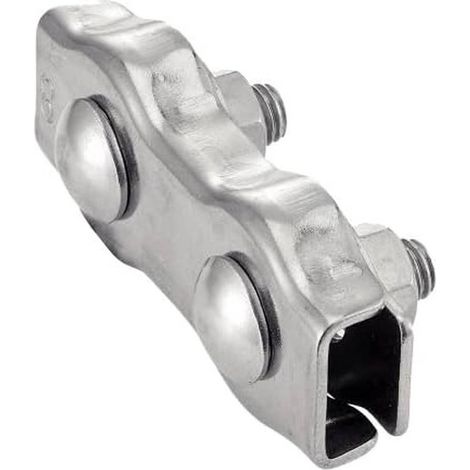 5 Serre-Câbles Plat Double 5 mm - Inox A4 - D-Work
