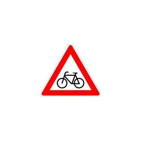 VKZ.138-20 Triangolo 900 mm Ciclisti incrociati (a sinistra) Etichetta di qualità Ral Film RA2