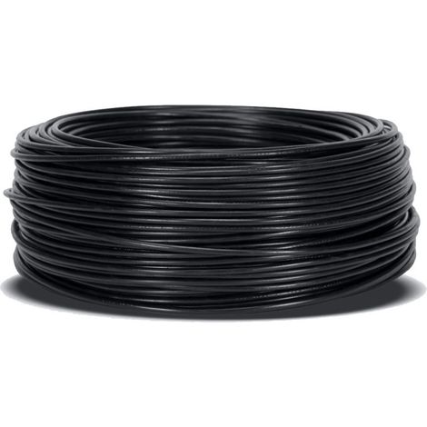 Halogenfreies Elektrokabel 1,5 mm² Schwarz 200 m PVC-Draht H07Z1-K Elektrokabel (1/5)