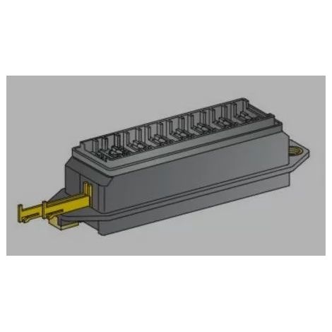 Mta 0300581 Portafusibile UNIVAL 8 vie PA66 GF30 Nero