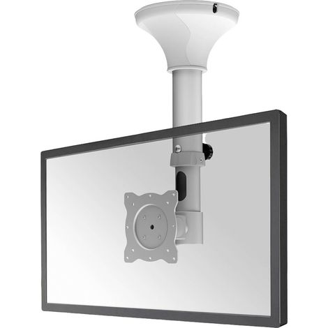 Supporto a soffitto per schermi piatti NewStar Neomounts FPMA-C025SILVER, regolabile in altezza da 37 a 47 cm, compatibile con monitor e TV di varie dimensioni (1/5)
