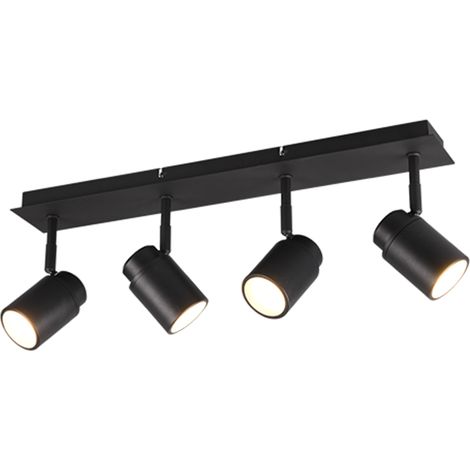 Spot 4xgu10 5w max - ip44 - noir mat - trio - angelo (1/4)