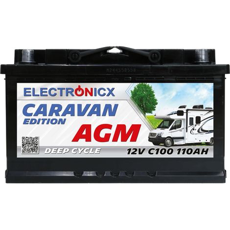 Electronicx Caravan Edition V2 Batterie AGM 110 AH 12V Wohnmobil Boot Versorgung (1/5)