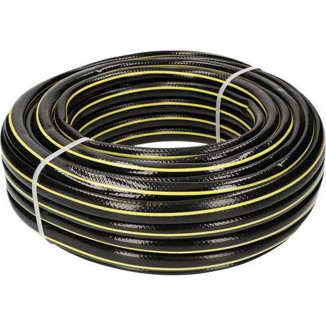 Bricoline – Tuyau d'arrosage renforcé 1/2" 50 m – 4 couches PVC flexible – Résistant aux UV et aux intempéries – Pour usage professionnel