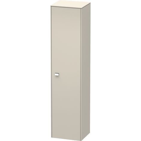 Armoire haute BRIOSO 1770x420x360mm Gris avec accents taupe