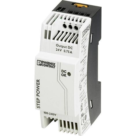 Phoenix Contact STEP PS 1AC 24DC 0.75 fuente de alimentación para carril