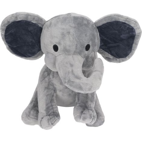 Plüschelefant, vielseitig, niedlich, sicher, bequem, weich und kuschelig, Stofftier für Kinder, Heimdekoration, grau. (1/5)