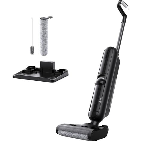 Aspiradora inalámbrica para sólidos y líquidos, sistema de autolimpieza, potente succión, color negro, UE (1/2)