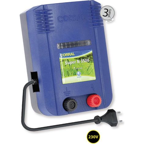 Elettrificatore CORRAL SUPER N3500 a corrente per cavalli e animali da reddito
