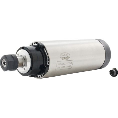 Motore mandrino raffreddato ad aria da 2,2 kW, alta velocità fino a 24.000 giri/min, design compatto 80x230 mm (1/2)