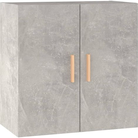 vidaXL Wandregal Grau Beton 60x30x60 cm Ingenieurholz