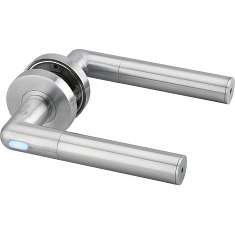 Bequille Double Connecte Sur Rosace , C7mm, Inox    Droite (1/4)