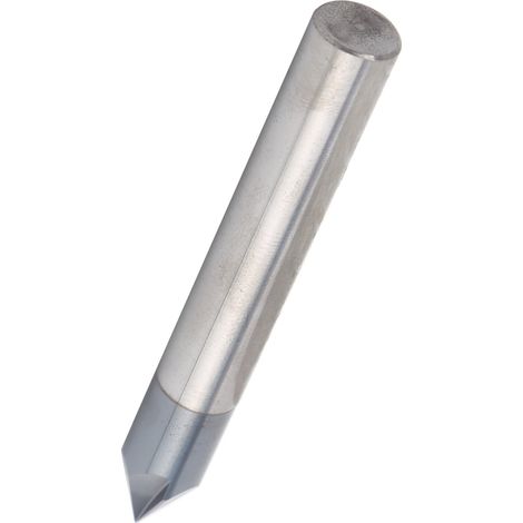 Fraise à chanfreiner 3 dents 60° en acier tungstène pour fraisage et polissage CNC, diamètre 10 x 60° x longueur 75 mm (1/5)