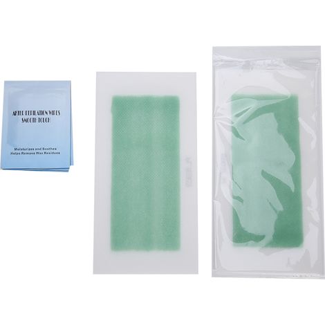 40 bandes de cire épilatoire avec 4 cotons nettoyants - Kit d'épilation complet (1/5)