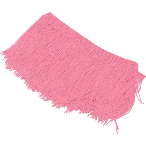 Cette longue nappe à pompons rose vif, douce et souple, est un charmant élément de décoration, parfait pour les décorations de fêtes à la maison et les travaux manuels.
