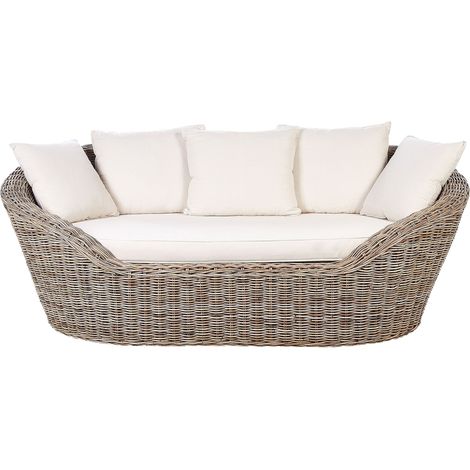 Garden Daybed CAVO Rattan Natural (1/5)