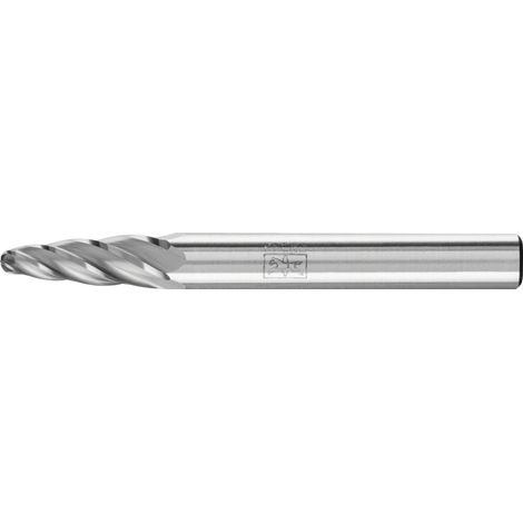 PFERD TOOLS Hartmetall Hochleistungsfrässtift ALU Rundbogen RBF Ø 06x18mm Schaft-Ø 6mm für Alu/NE Metalle (1/2)