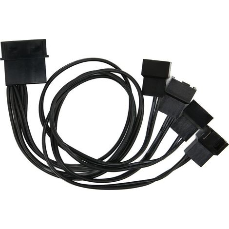 Câble d'extension d'alimentation PWM durable avec connecteur 4 broches pour ventilateur PC (1/5)