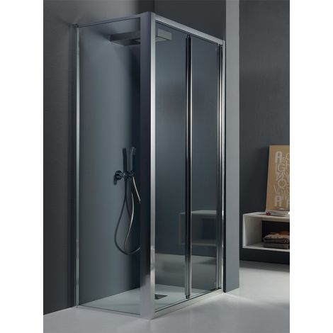 Box doccia FPS30 cristallo 6 mm trasparente 80x100 con profilo