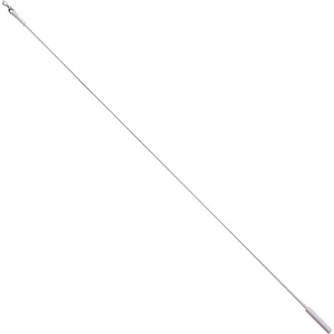 Poignée de rail en aluminium plastifié, 1,0 m, blanche