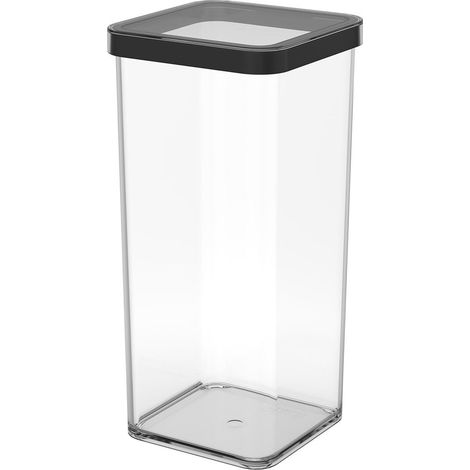 Contenitore quadrato per dolcetti 8x1,5L LOFT nero
