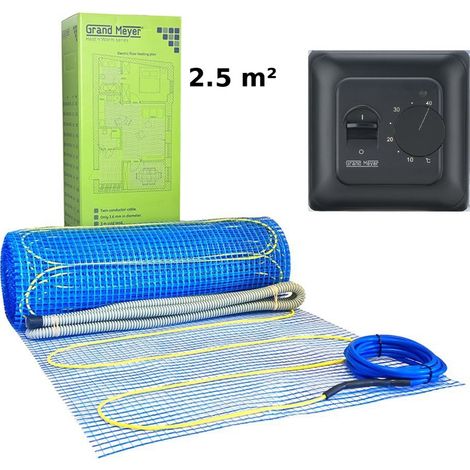 Kit de calefacción por suelo radiante 2.5 m² 170 W/m² + MST-10 termostato