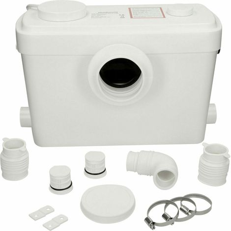Aquari Ultra Sanitary Macerator Bath Sink Shower Waste Pump White 3 Inlets (1/4)