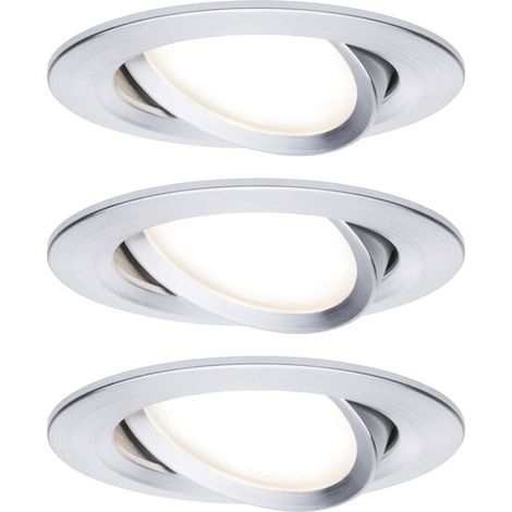 93451 Nova Spot encastrable jeu de 3 LED LED 18 W Aluminium (tourné) (1/5)