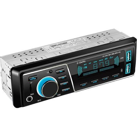 Chargeur USB double, transmetteur FM voiture compatible Bluetooth, lecteur MP3 sans fil pour autoradio, kit mains-libres avec ports USB. (1/4)