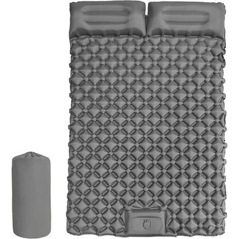 Materassino gonfiabile da campeggio - Materassino gonfiabile per dormire - Campeggio all'aperto - Compatto e leggero - 190x120x5 cm - Caratteristica singola (1/5)