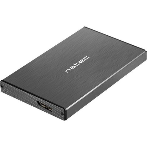 Boîtier Natec RHINO Go USB 3.0 pour disque dur/SSD SATA 2,5", noir (1/5)