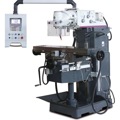 Optimum – Fraiseuse universelle Huron X 720 mm – 3 avances servomoteur ISO40 – Affichage digital DPA21 – Système de refroidissement fermé