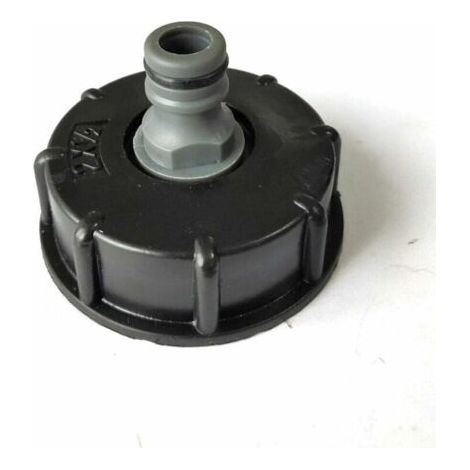 Adaptateur de réservoir IBC en plastique S60X6 - Bouchon fileté grossier vers 1,27 cm - Adaptateur de robinet pour vanne de tonne IBC