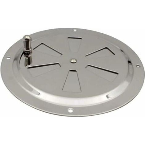 Runde Lüftungsschlitze aus Edelstahl, verstellbar, rund, Lüftungsgitter, Lüftungsschlitze aus Edelstahl mit Lamellen für Raucher, Wohnmobile, Zuhause, Yachten, Durchmesser 125 mm, 1 Stück (1/5)