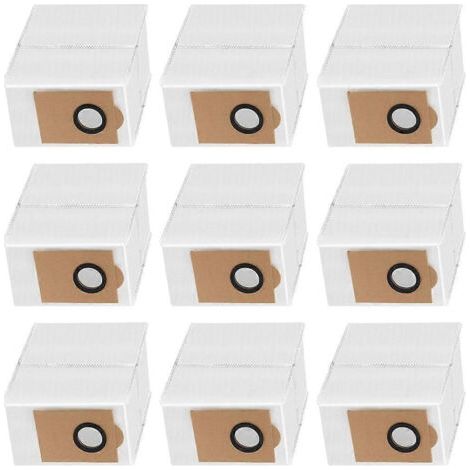 NALOOKAMIC Lot de 9 sacs à poussière de rechange pour aspirateur robot Lefant M3 (accessoires inclus) - Sacs non tissés (1/4)