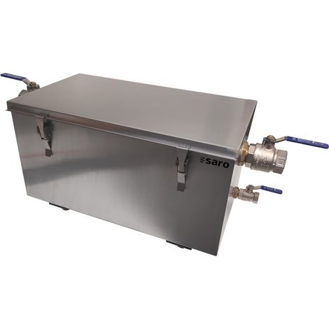 Séparateur de Graisses - 80 L - Acier Inoxydable - Anti-odeurs - Pieds Réglables - Restauration - Saro