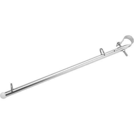Accessoires de fixation pour mât de drapeau de bateau, en acier inoxydable poli, esthétiques et pratiques, pour rails de mât de drapeau marin ou de yacht. (1/5)