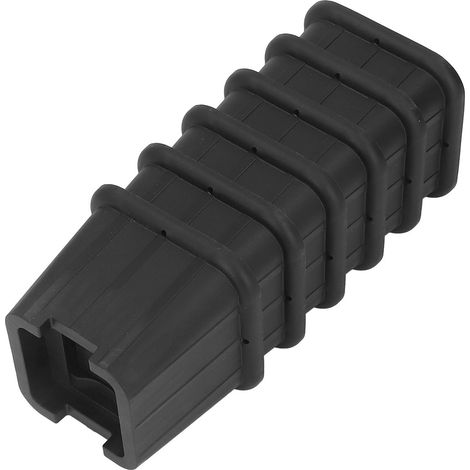 Lot de 6 rehausseurs de meubles de 7,6 cm (3 po) en plastique noir multifonctions pour lit, bureau, canapé, chaise et machine à laver (1/5)