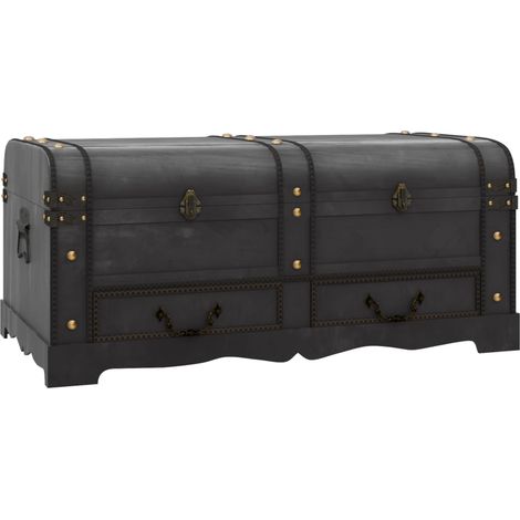 Storage Box  Black  Plywood  Large  Storage Box  Rectangular vidaXL (1/5)