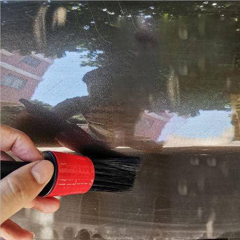 Ensemble de brosses de nettoyage automatique en Fiber synthétique douce, 5 pièces, pour fentes intérieures de voiture, pour SUV, camion, VanRed