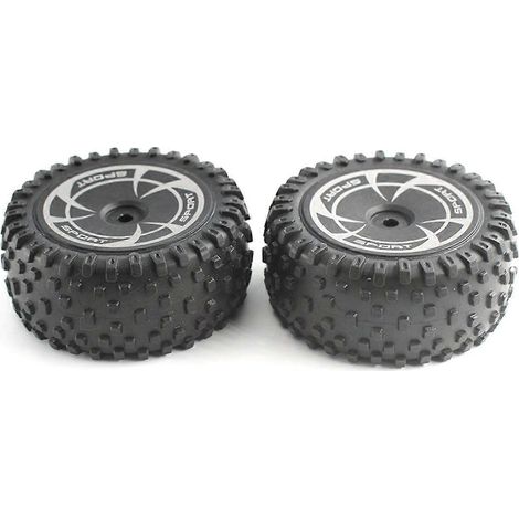 pièces de pneus pour voiture télécommandée, compatibles avec les roues arrière 144016. (1/5)